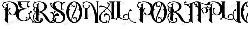 PERSONAL PORTFPLIO字体转换